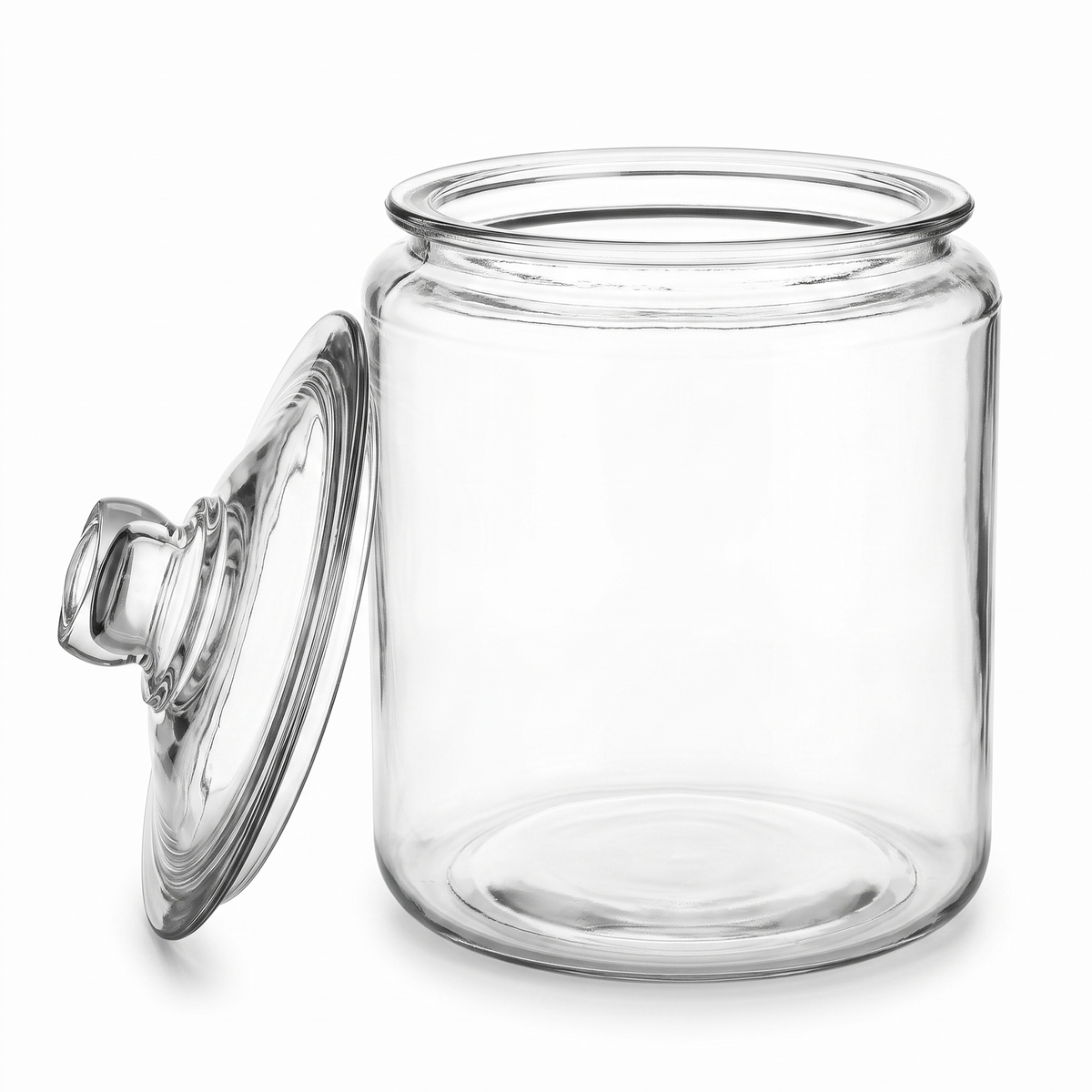 Anchor Hocking Heritage Hill 3L Heavyweight Glass Storage Jar with Loose-Fit Lid