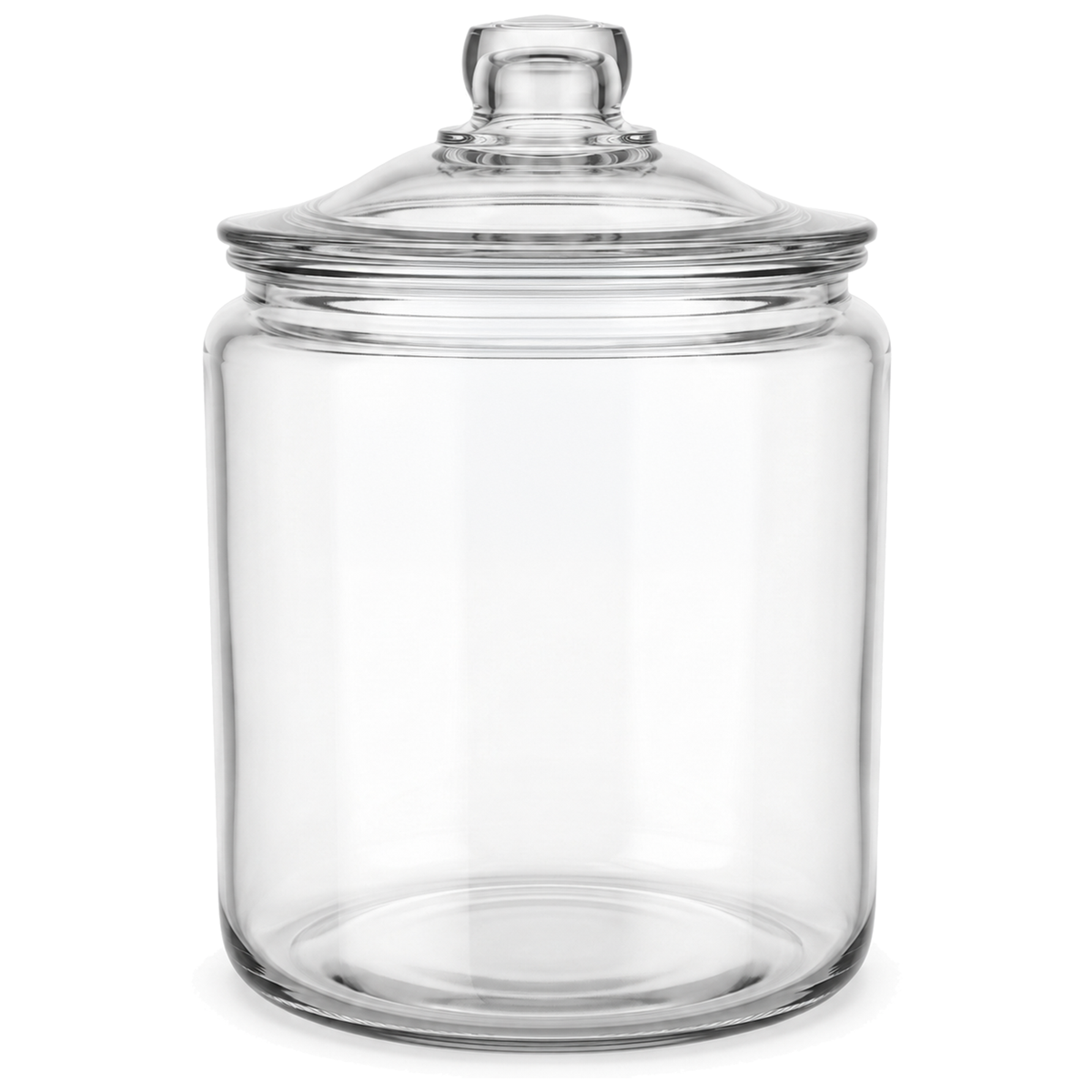 Anchor Hocking Heritage Hill 7.6L Heavyweight Glass Storage Jar with Loose-Fit Lid