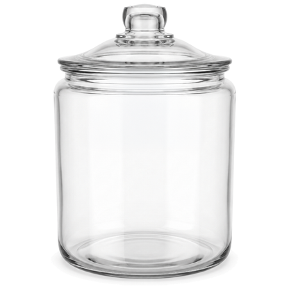 Anchor Hocking Heritage Hill 7.6L Heavyweight Glass Storage Jar with Loose-Fit Lid
