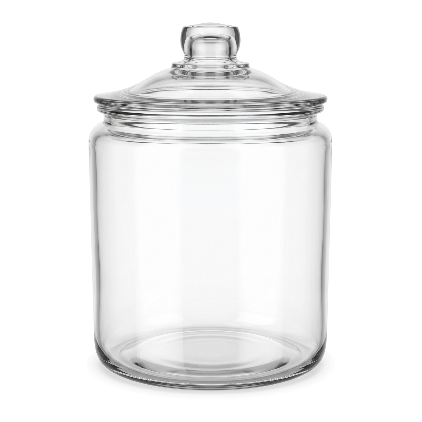 Anchor Hocking Heritage Hill 3.8L Heavyweight Glass Storage Jar with Loose-Fit Lid