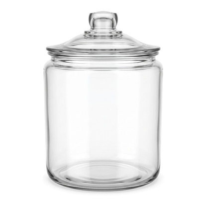 Anchor Hocking Heritage Hill 3.8L Heavyweight Glass Storage Jar with Loose-Fit Lid