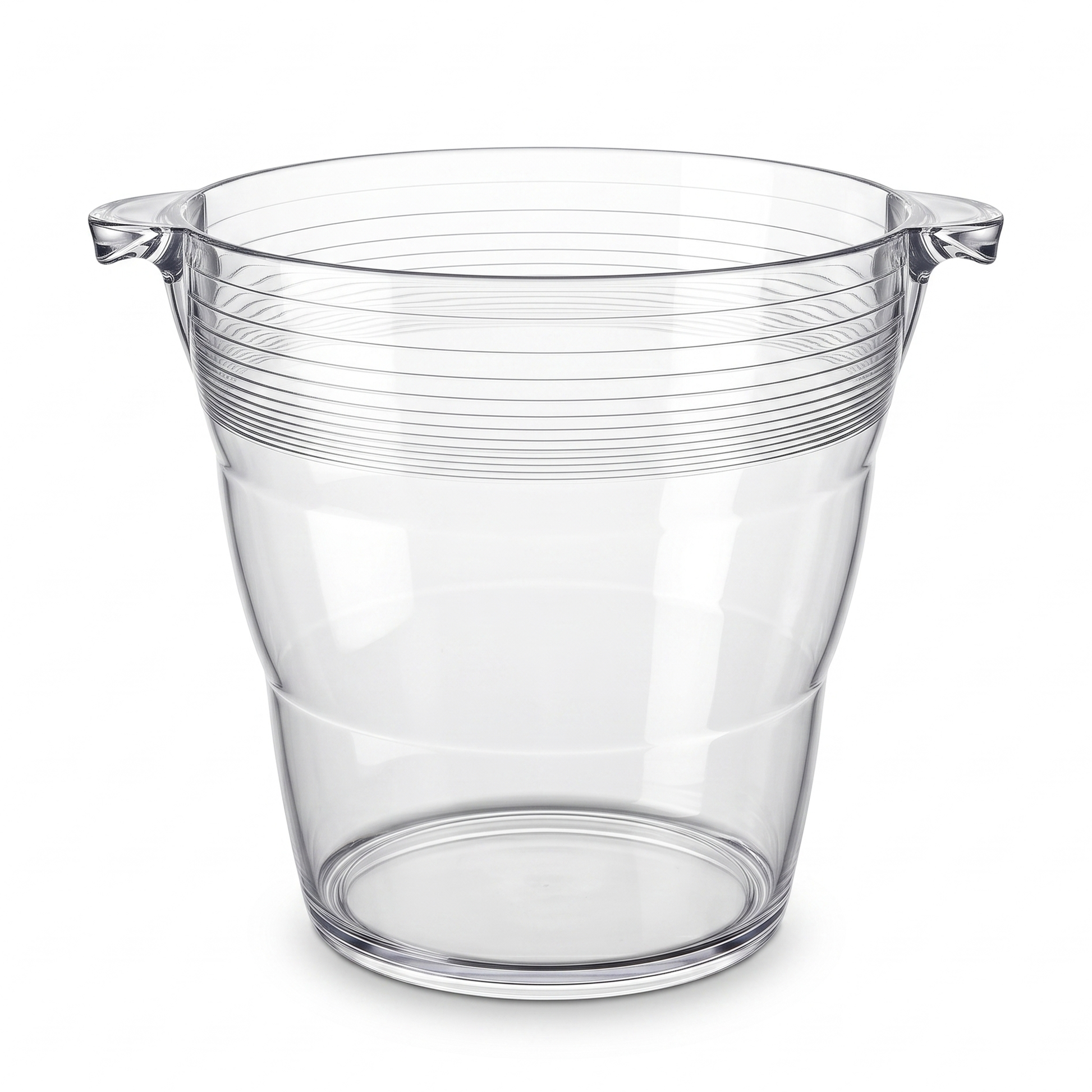 Chabrias Ltd 9 litre clear wine bottle cooler with handles for two 75cl bottles