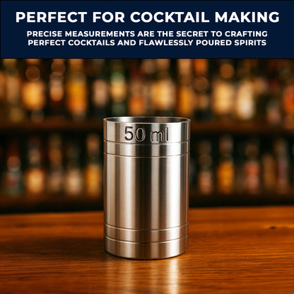 Stainless Steel 50ml Thimble Measure Government Stamped - Premium Kitchen from Chabrias Ltd - Just £5.49! Shop now at Chabrias Ltd