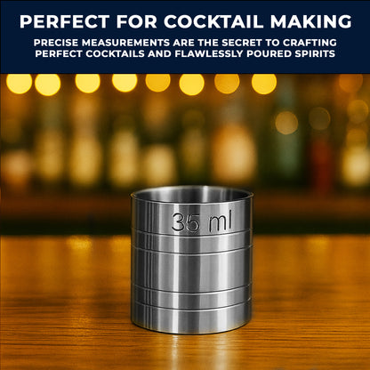 Stainless Steel 35ml Thimble Measure Government Stamped - Premium Kitchen from Chabrias Ltd - Just £4.99! Shop now at Chabrias Ltd