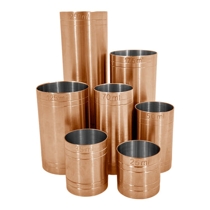 Copper Plated, Stainless Steel Thimble Measure (25ml) - Premium Kitchen from Chabrias Ltd - Just £4.99! Shop now at Chabrias Ltd