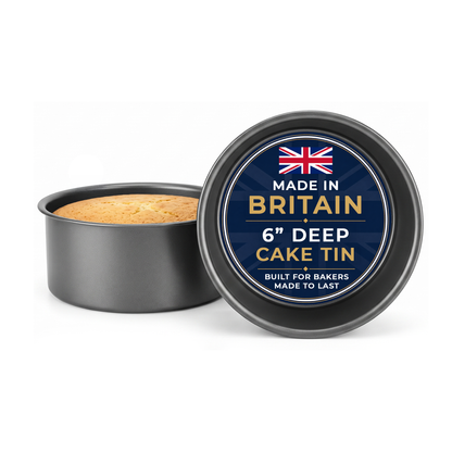 Non-Stick Round Cake Tin, Deep 15cm (2 piece)