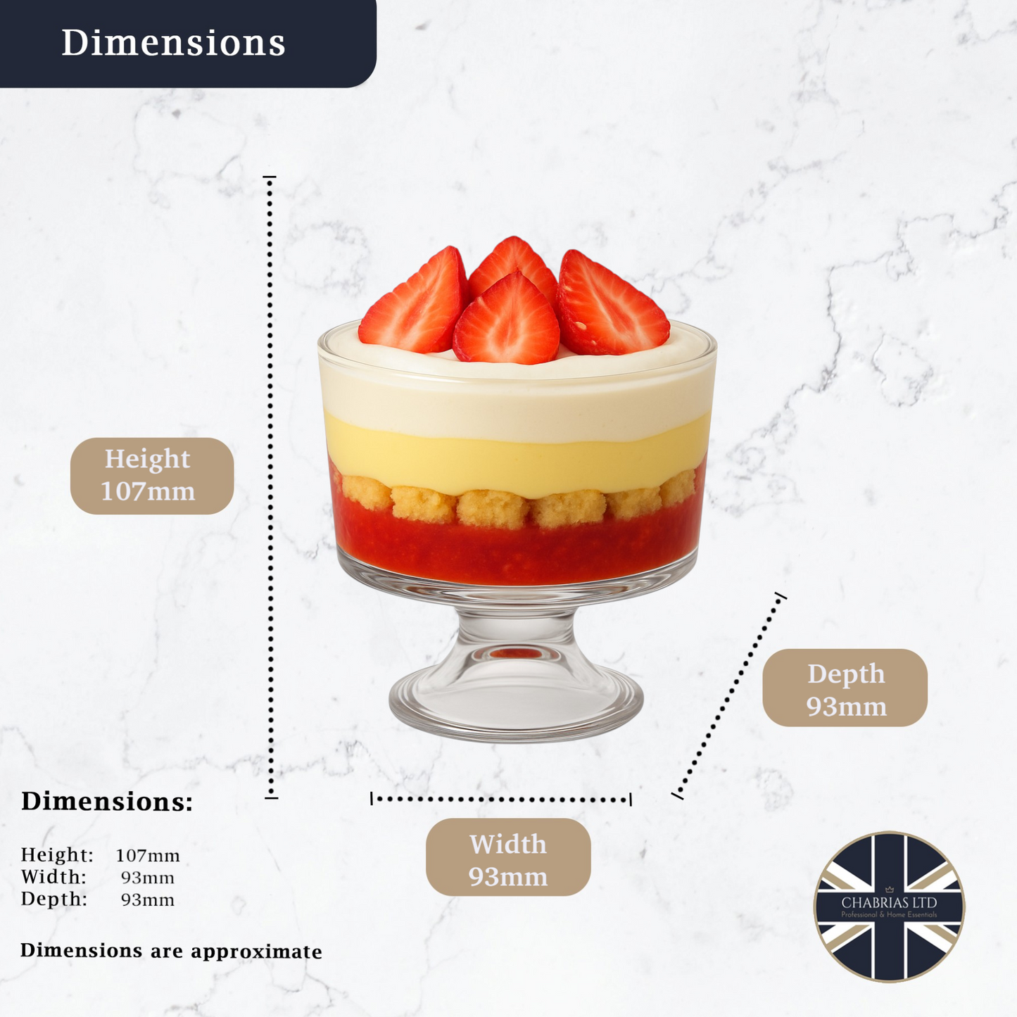 Trifle Sundae Punch Bowl, 10oz (8 pack) - Premium Home from Chabrias Ltd - Just £34.99! Shop now at Chabrias Ltd