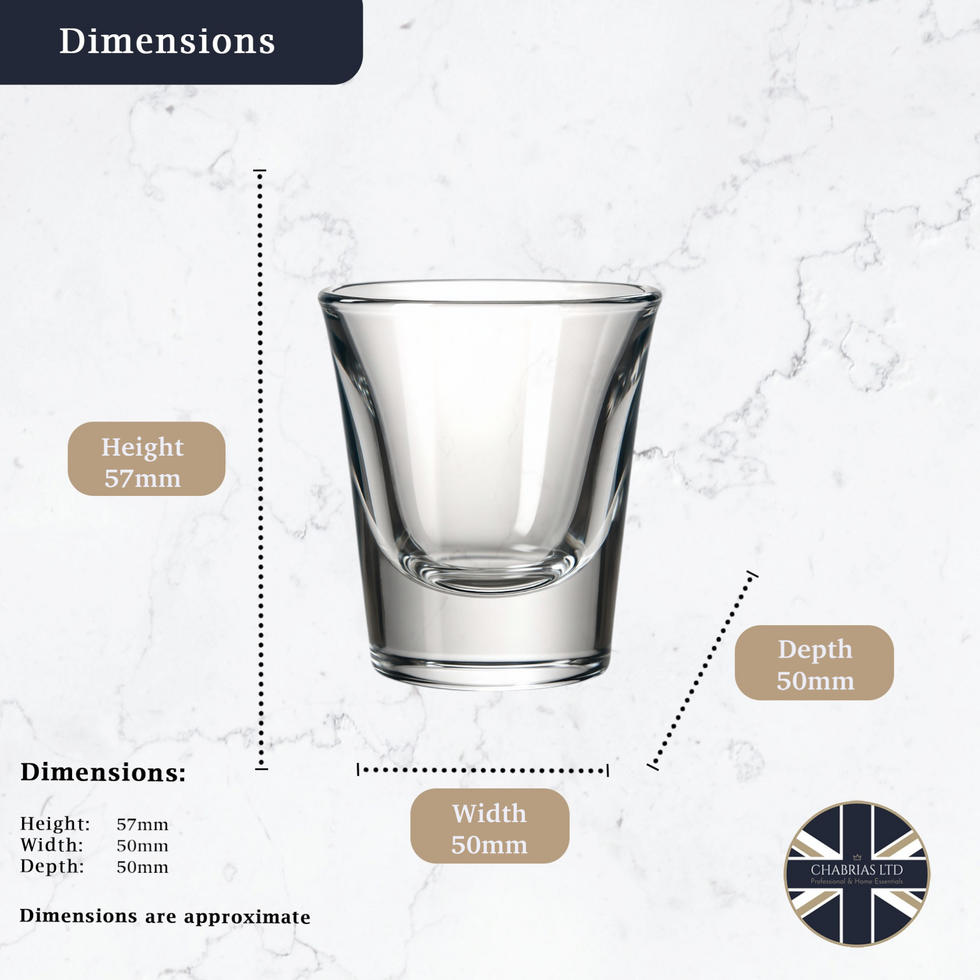 1oz Whiskey Shot Glasses (6 pack) - Premium Home from Anchor Hocking - Just £12.99! Shop now at Chabrias Ltd