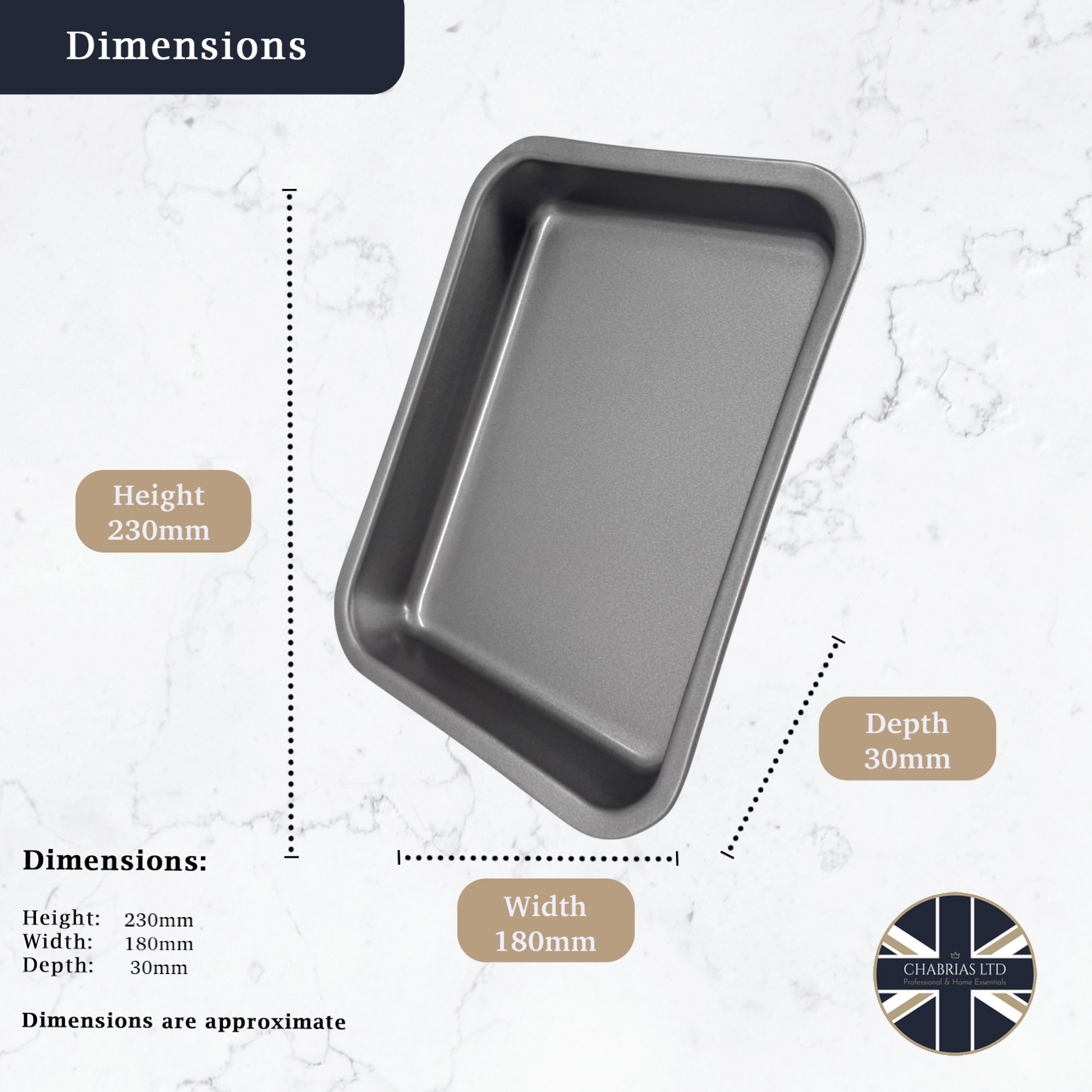 2 x Non-Stick Single Portion Tray (23cm) - Premium Kitchen from Samuel Groves - Just £8.54! Shop now at Chabrias Ltd