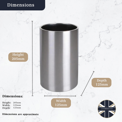 Stainless Steel Wine Cooler - Premium Kitchen from Chabrias Ltd - Just £9.49! Shop now at Chabrias Ltd