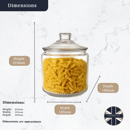 Glass Heritage Hill Jar, 3L - Premium Kitchen from Chabrias Ltd - Just £18.99! Shop now at Chabrias Ltd