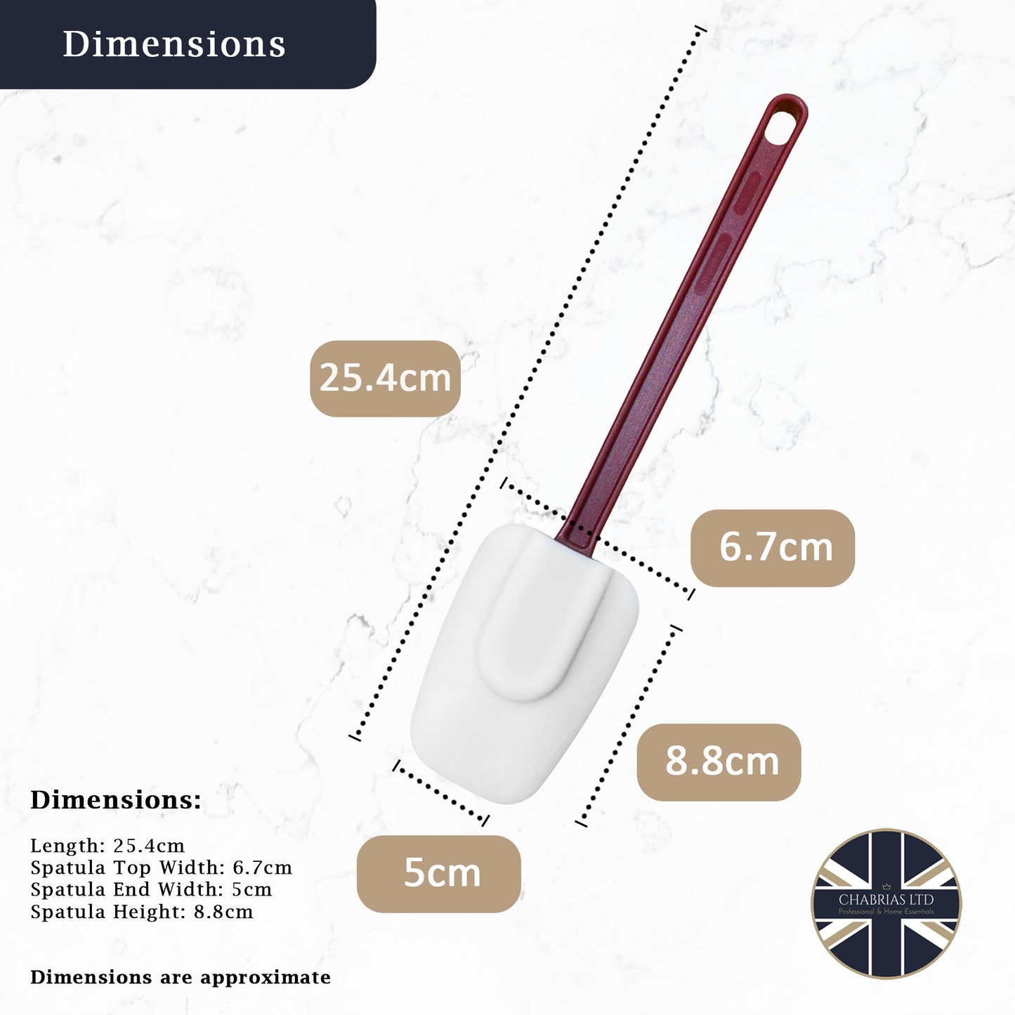 10" Professional Silicone Spoonula - High-Heat 260°C, Bowl-Scraping Head, Non-Stick Safe, BPA-Free – Heavy-Duty Cooking, Baking & Mixing Tool - Premium  from Chabrias Ltd - Just £7.99! Shop now at Chabrias Ltd