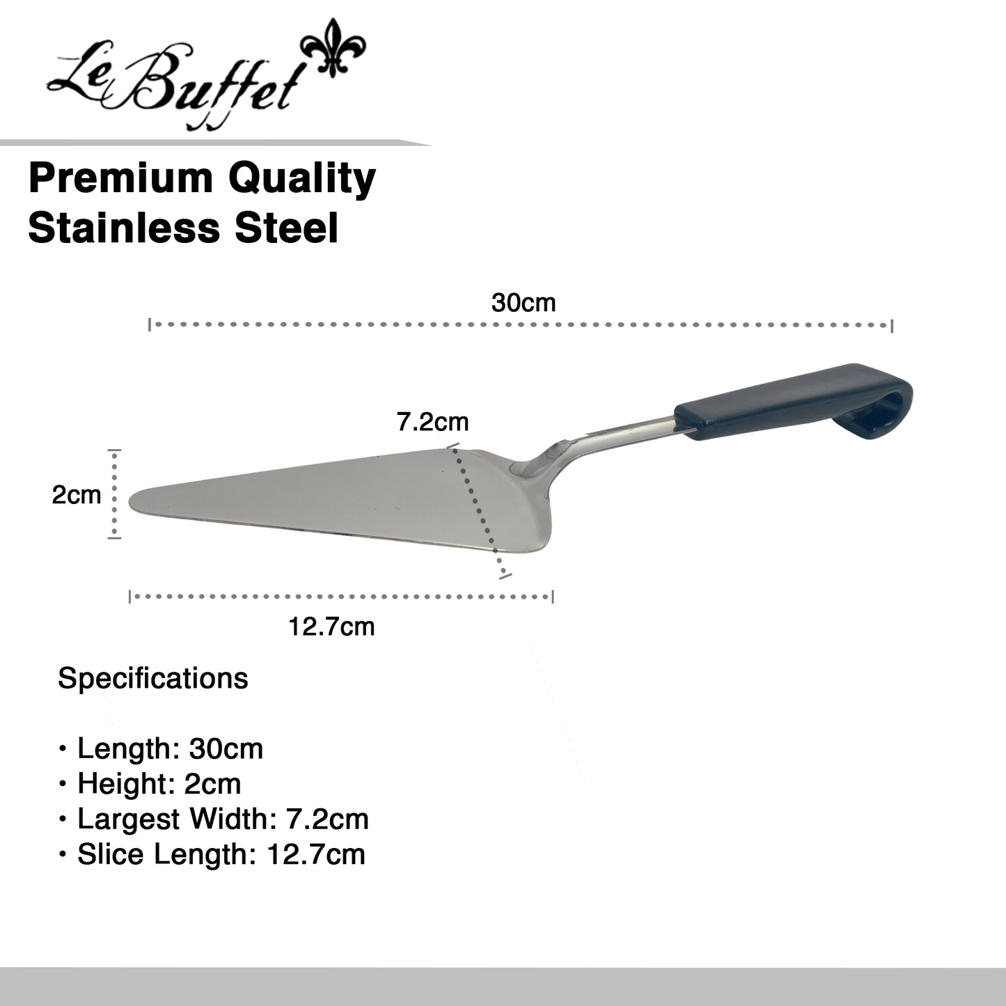 Le Buffet Cake & Pie Server Set – Stainless Steel with Heat-Resistant Handle (Green & Black) - Premium Kitchen from Chabrias Ltd - Just £14.99! Shop now at Chabrias Ltd