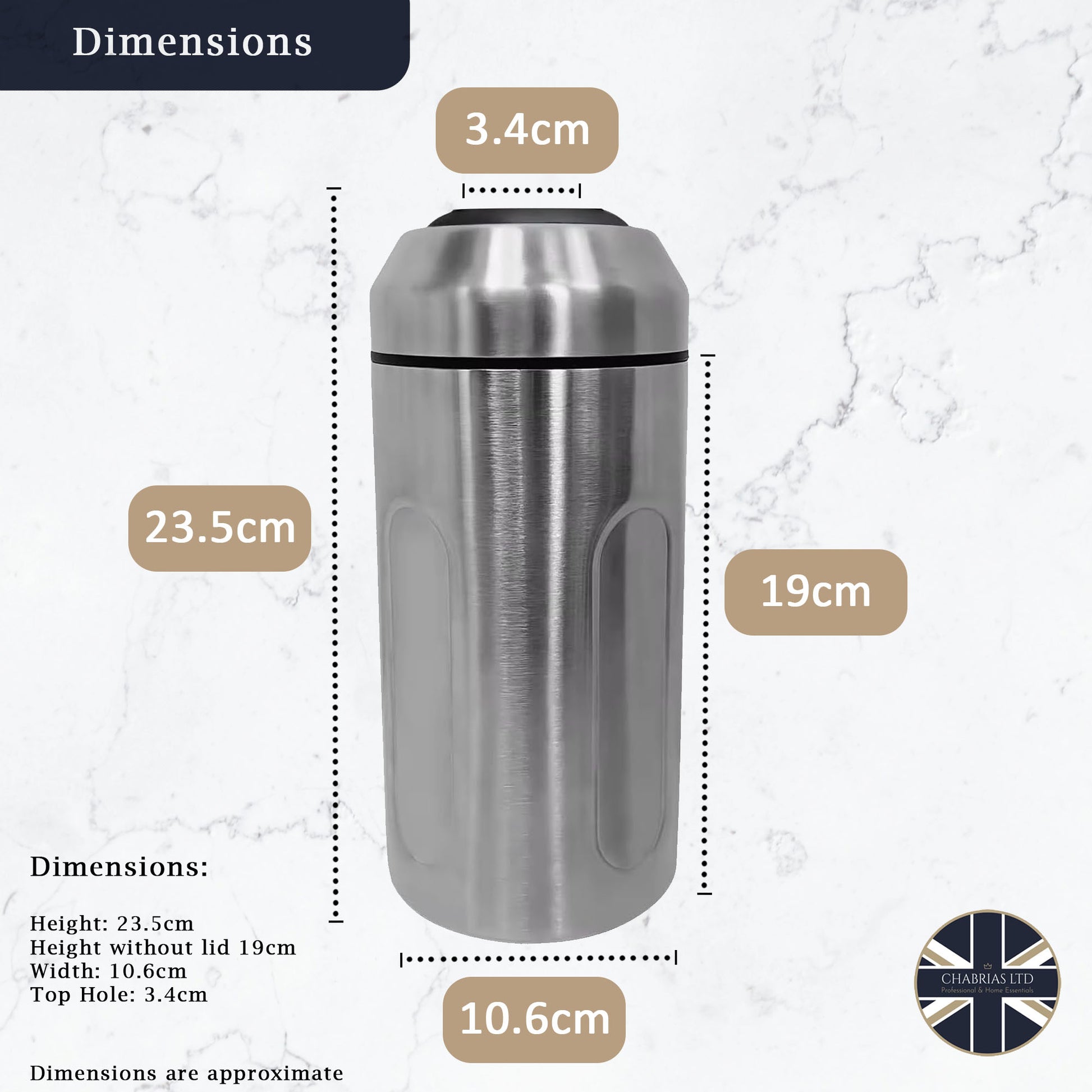 Chabrias Ltd Premium Iceless Wine Cooler | Keeps Wine Cold Up to 6 Hours | New Wine Accessory | Fits Champagne Bottles | Perfect Gift for Wine Lovers - Premium Kitchen from Chabrias Ltd - Just £22.99! Shop now at Chabrias Ltd