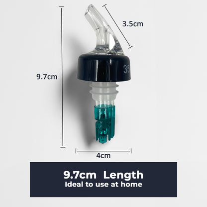 35ml Clear Measured Liquor Bottle Pourers UK Made 6 Pack