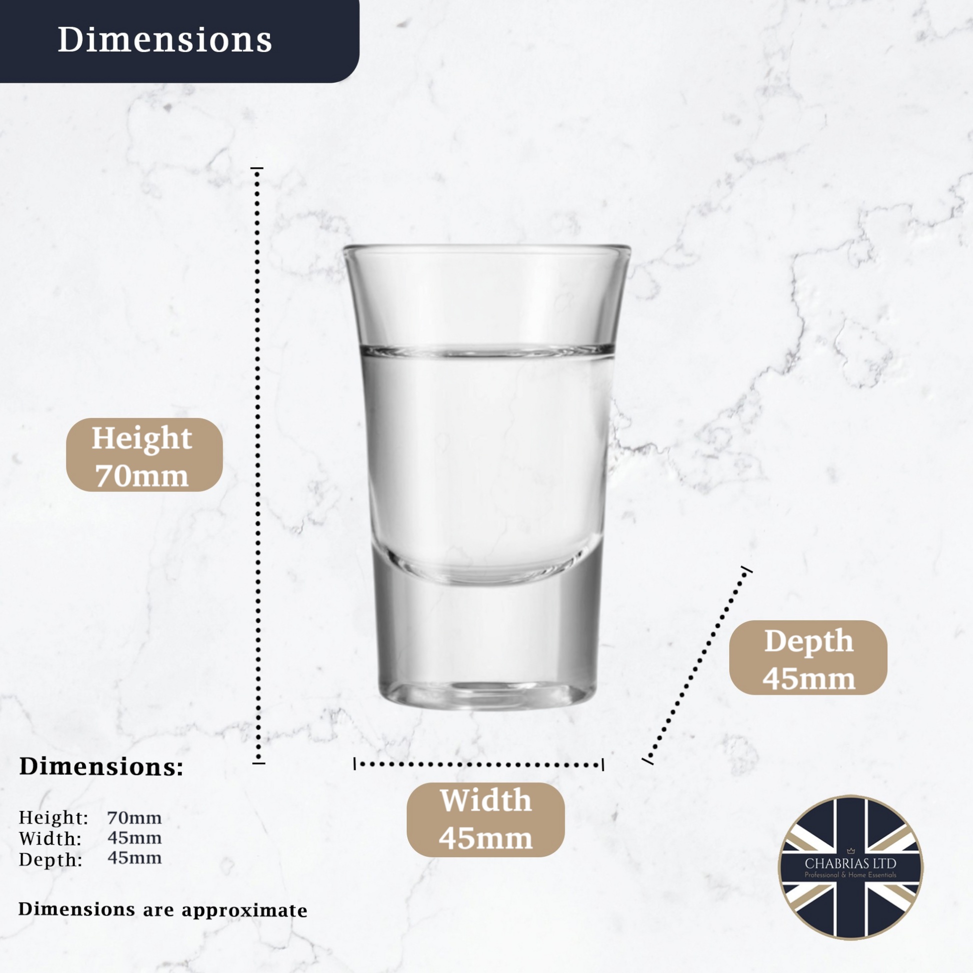 Junior Shot Glass, 1oz (6 pack) - Premium Home from Chabrias Ltd - Just £8.99! Shop now at Chabrias Ltd