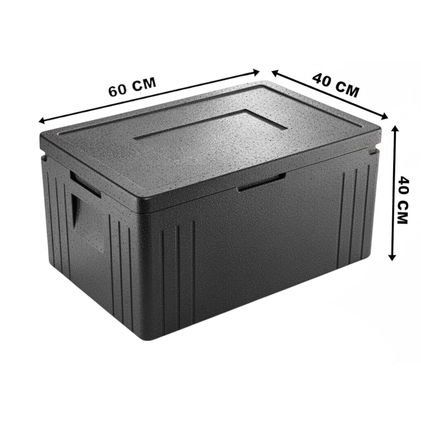 Durable lightweight insulated food carrier for UK hospitality kitchens