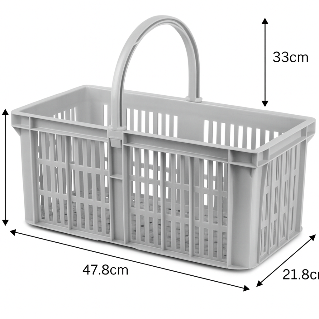 Professional glass collection caddy with handle for bars and cafés