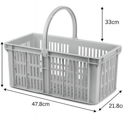 Professional glass collection caddy with handle for bars and cafés