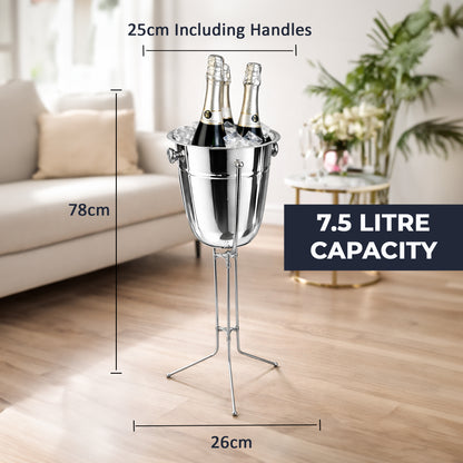 Premium Stainless Steel Wine & Champagne Ice Bucket