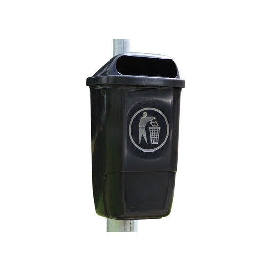 Wall Mounted Litter Bin, 50L - Premium Bins from Chabrias Ltd - Just £74.99! Shop now at Chabrias Ltd