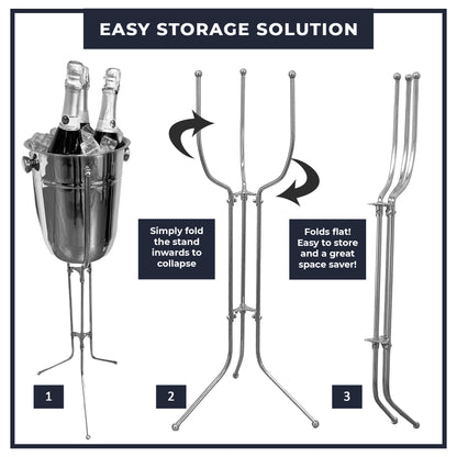 Premium Stainless Steel Wine & Champagne Ice Bucket