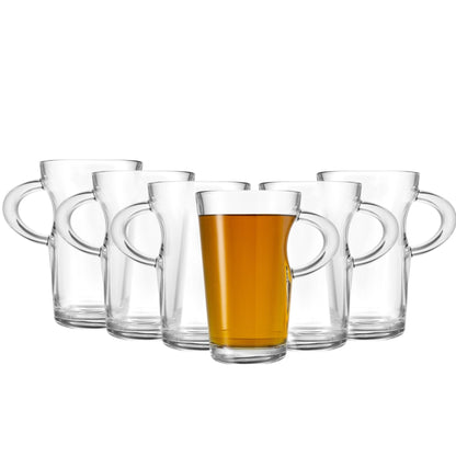 Elba Glass Coffee Mug, 250ml (6 pack) - Premium Kitchen from Chabrias Ltd - Just £9.99! Shop now at Chabrias Ltd