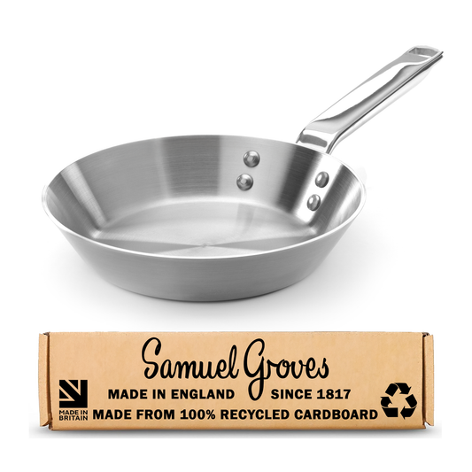 Samuel Groves 20cm Elegance Stainless Steel Frying Pan - Professional Induction Skillet