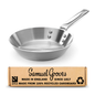 Samuel Groves 20cm Elegance Stainless Steel Frying Pan - Professional Induction Skillet
