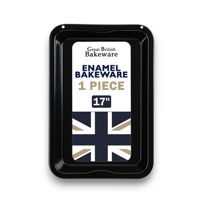Vitreous Enamel Roasting Tray, Extra Large, 43cm - Premium Kitchen from Chabrias Ltd - Just £15.99! Shop now at Chabrias Ltd