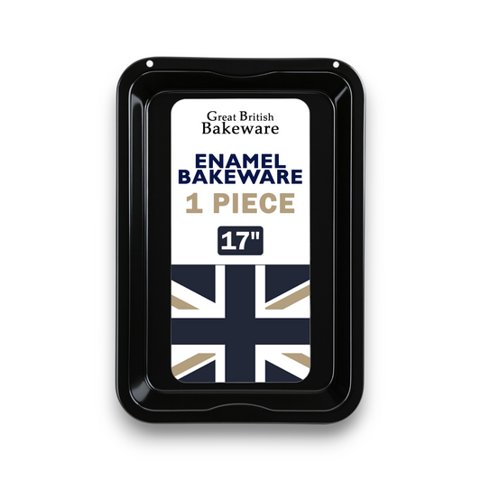 Vitreous Enamel Roasting Tray, Extra Large, 43cm - Premium Kitchen from Chabrias Ltd - Just £15.99! Shop now at Chabrias Ltd