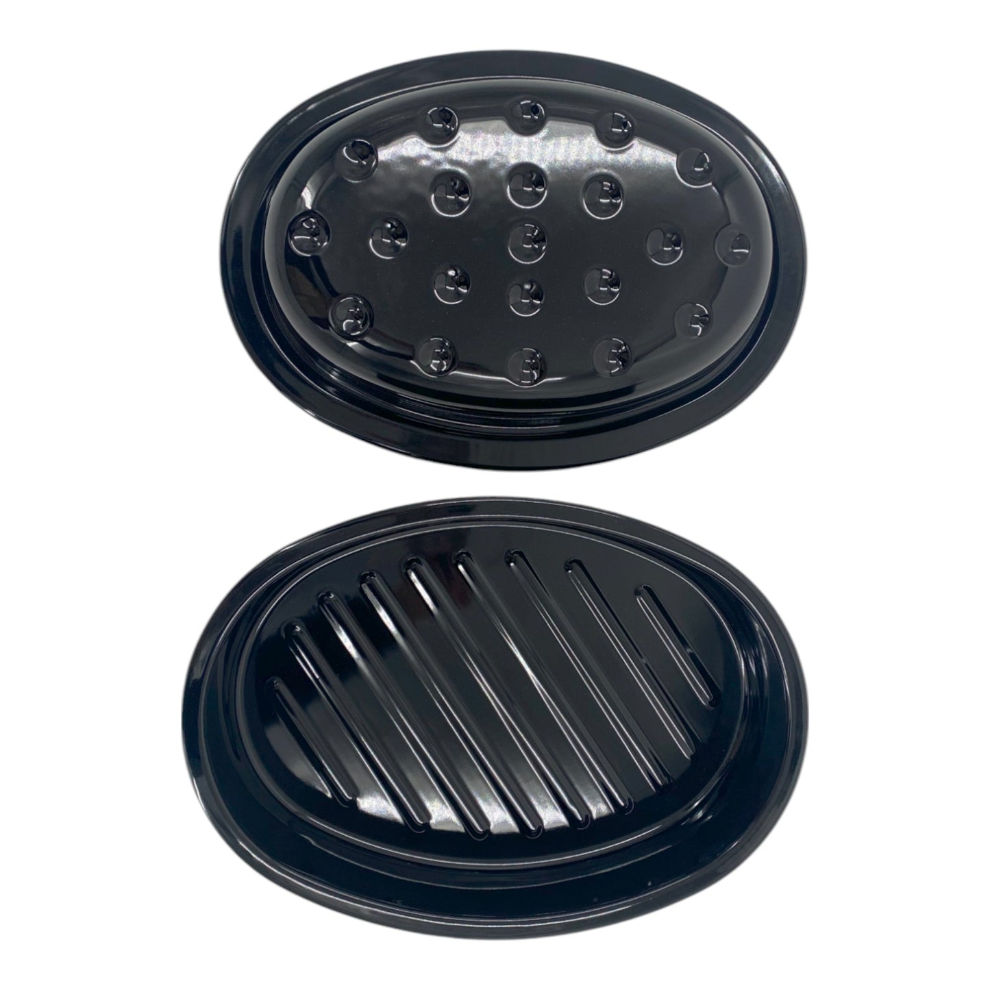 32.5cm Vitreous Enamel Roasting Tray With Lid – Oval – Great British Bakeware - Premium Kitchen from Chabrias Ltd - Just £23.99! Shop now at Chabrias Ltd