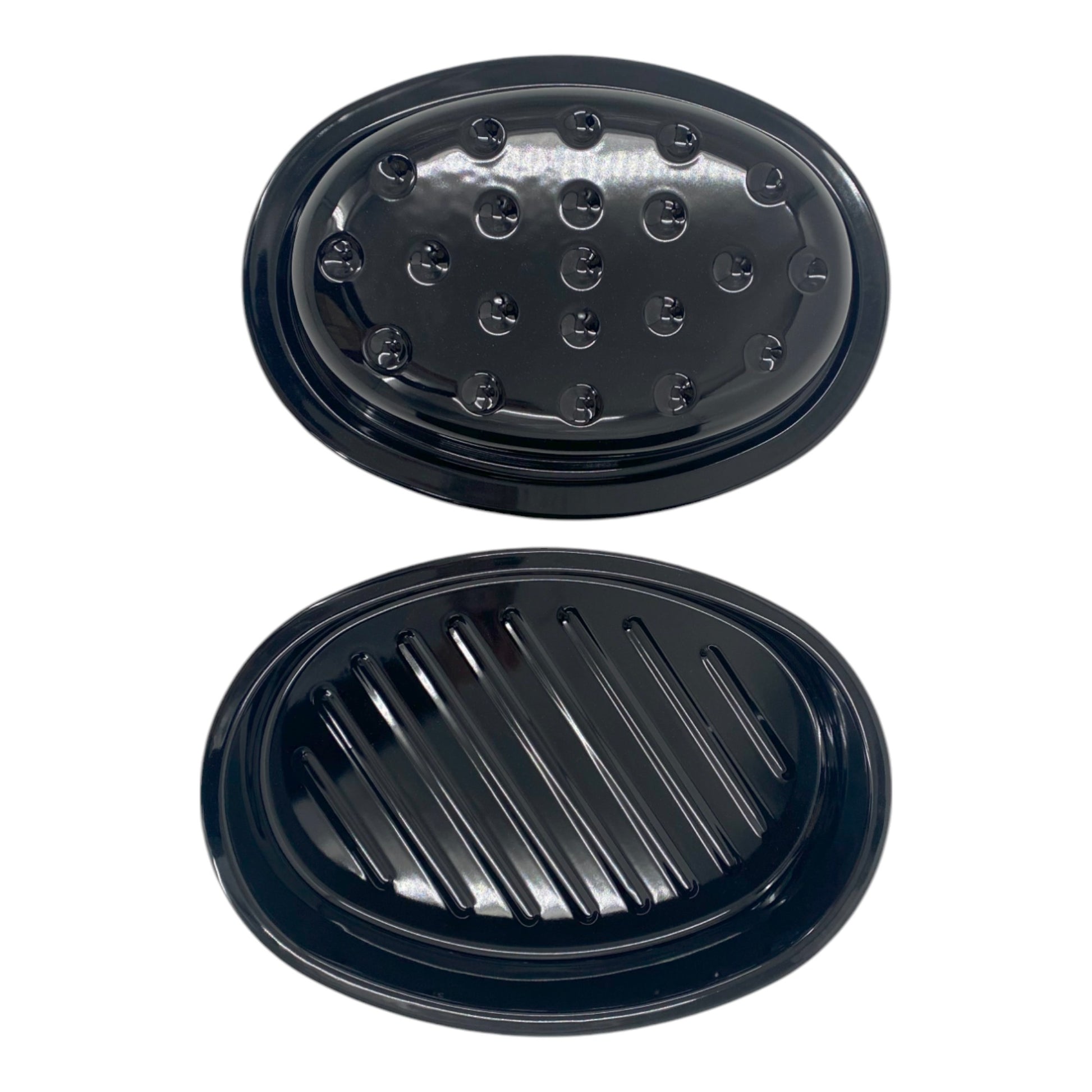 32.5cm Vitreous Enamel Roasting Tray With Lid – Oval – Great British Bakeware - Premium Kitchen from Chabrias Ltd - Just £23.99! Shop now at Chabrias Ltd