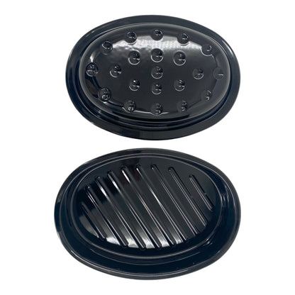 32.5cm Vitreous Enamel Roasting Tray With Lid – Oval – Great British Bakeware - Premium Kitchen from Chabrias Ltd - Just £23.99! Shop now at Chabrias Ltd