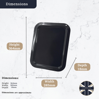 Vitreous Enamel Medium Roasting Tray & Large Oven Tray Set (33cm/36cm) - Premium Kitchen from Chabrias Ltd - Just £17.99! Shop now at Chabrias Ltd