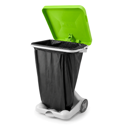 Hands-Free Food Waste Sack Holder Bin with Pedal for Healthcare Facilities