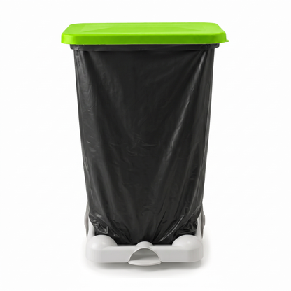 Hands-Free Food Waste Sack Holder Bin with Pedal for Healthcare Facilities