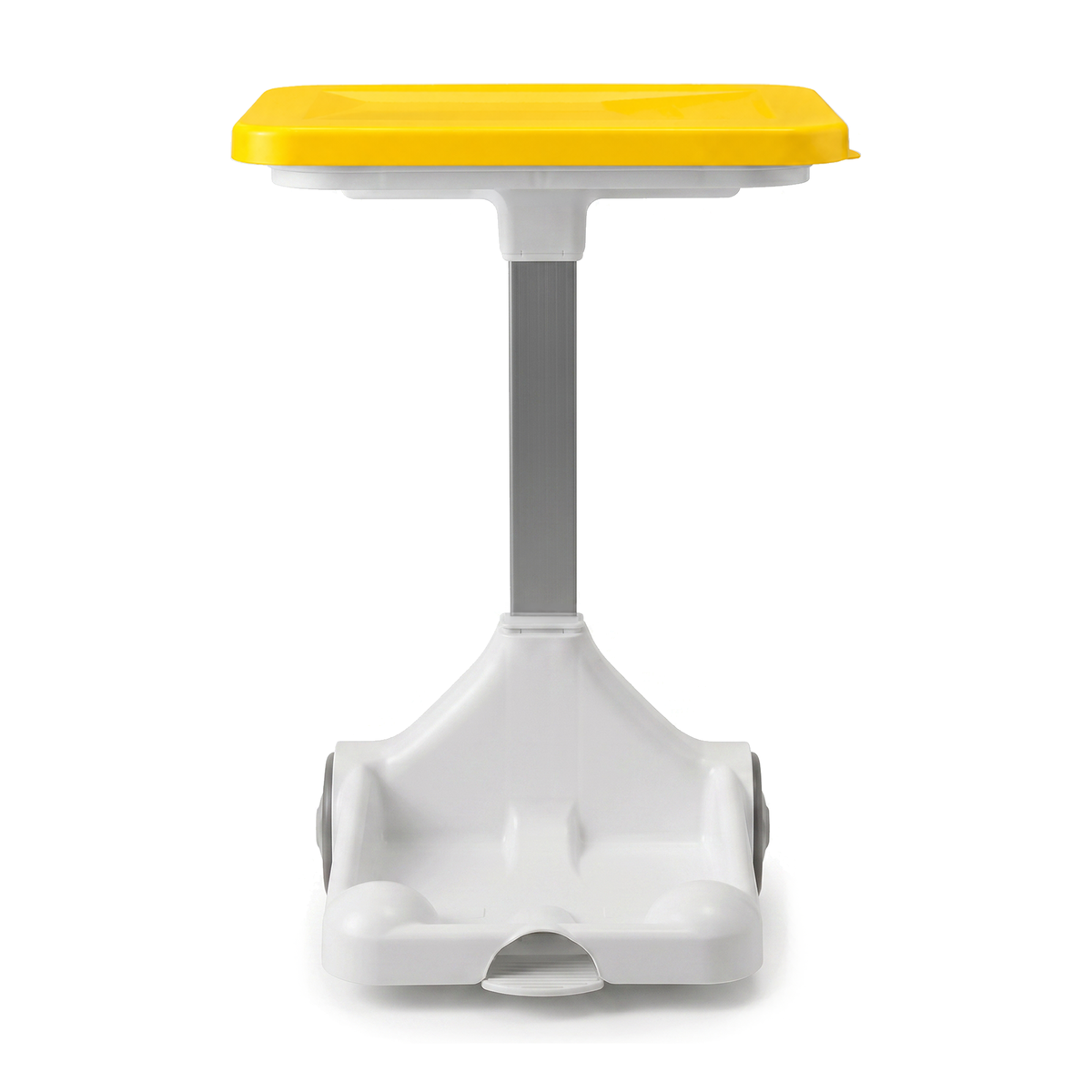 Hands-Free Clinical Waste Bin Sack Holder with Pedal, Wheels & Yellow Lid