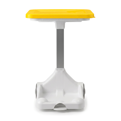 Hands-Free Clinical Waste Bin Sack Holder with Pedal, Wheels & Yellow Lid