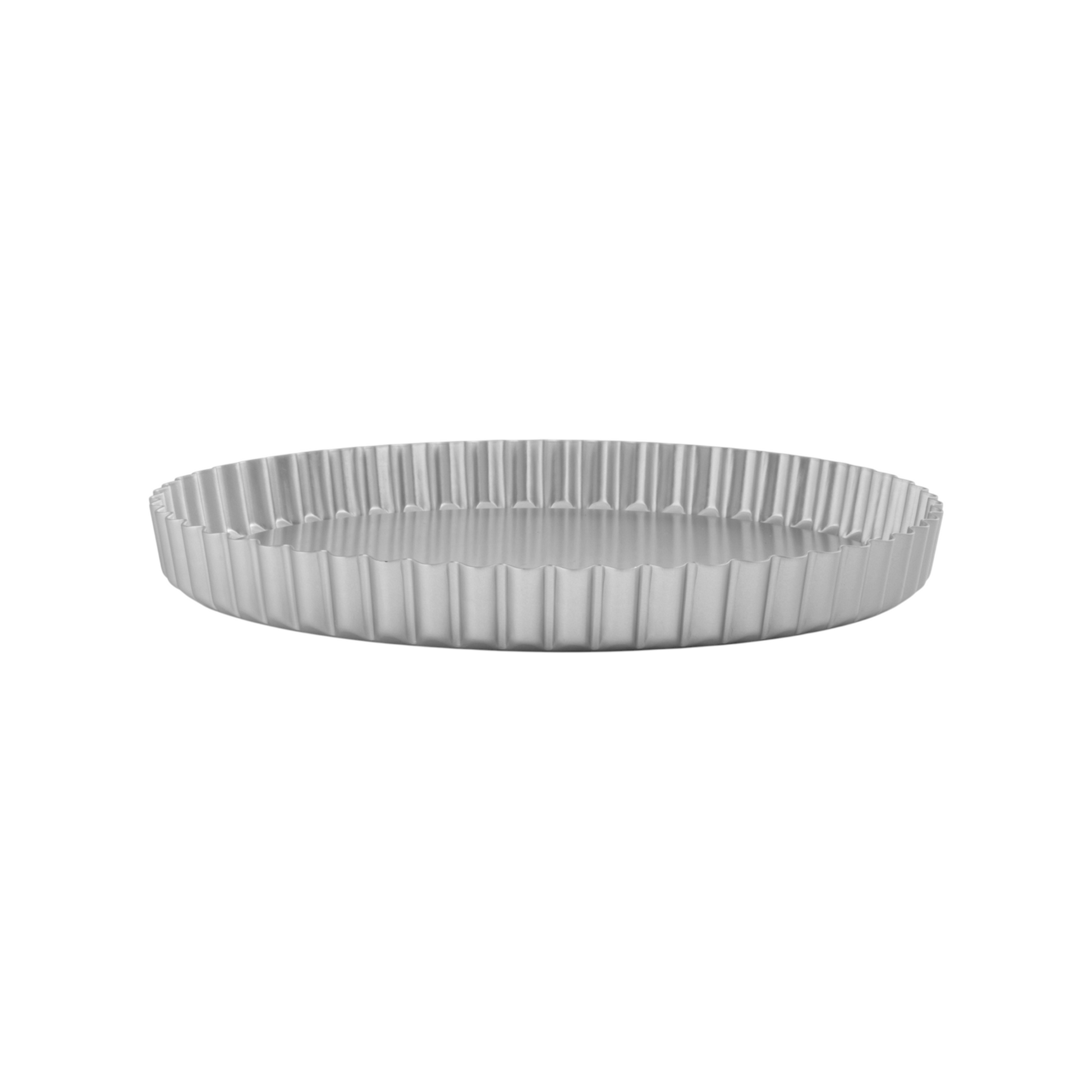 Silver Anodised Loose Base Fluted Flan Tin – 7" – Made in England - Premium Kitchen from Mermaid - Just £16.99! Shop now at Chabrias Ltd