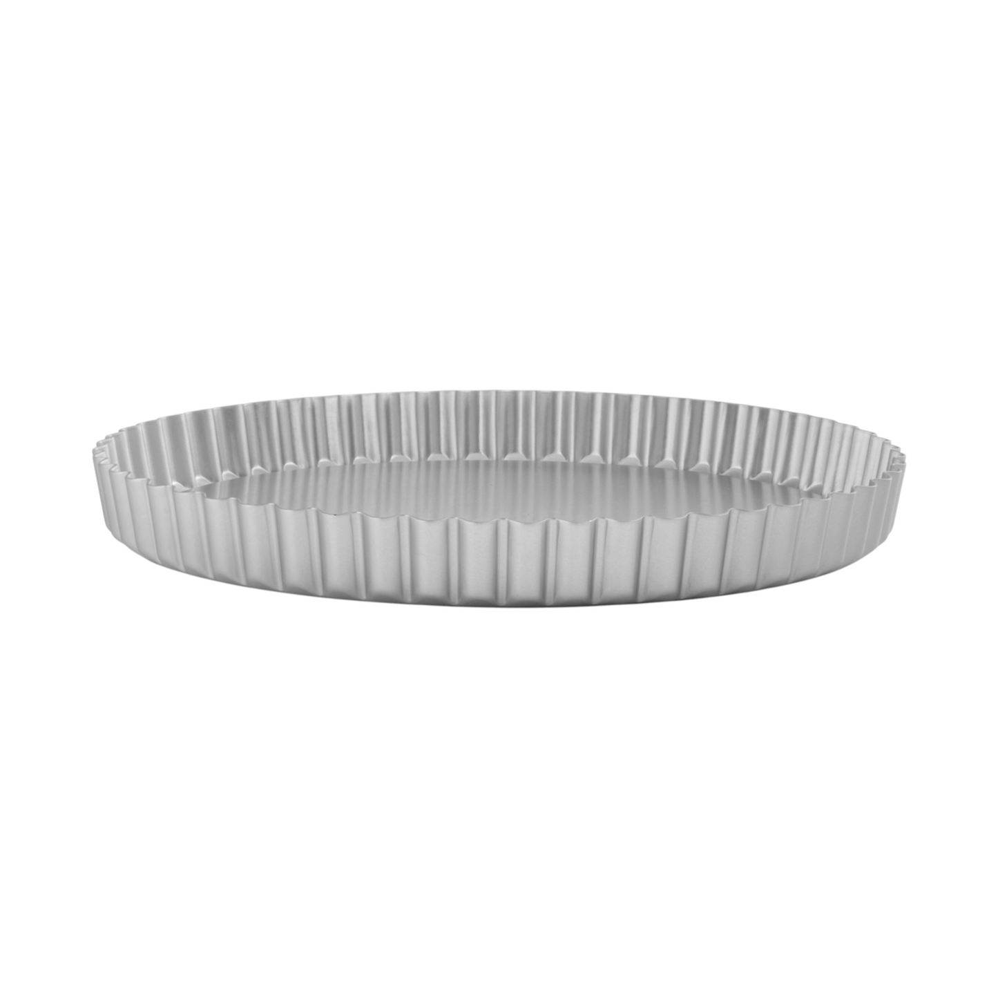 Silver Anodised Loose Base Fluted Flan Tin – 9" – Made in England - Premium Kitchen from Mermaid - Just £19.99! Shop now at Chabrias Ltd
