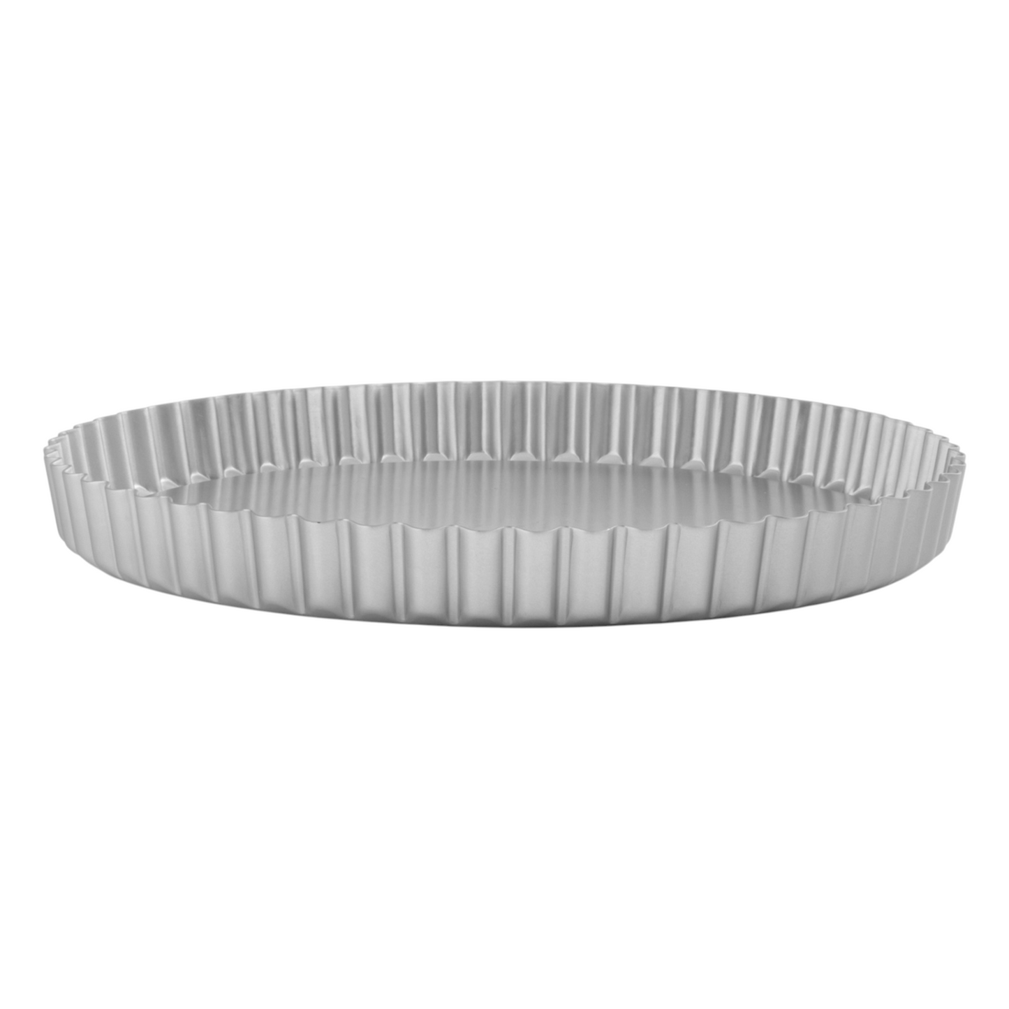 Silver Anodised Loose Base Fluted Flan Tin – 11" – Made in England - Premium Kitchen from Mermaid - Just £23.99! Shop now at Chabrias Ltd