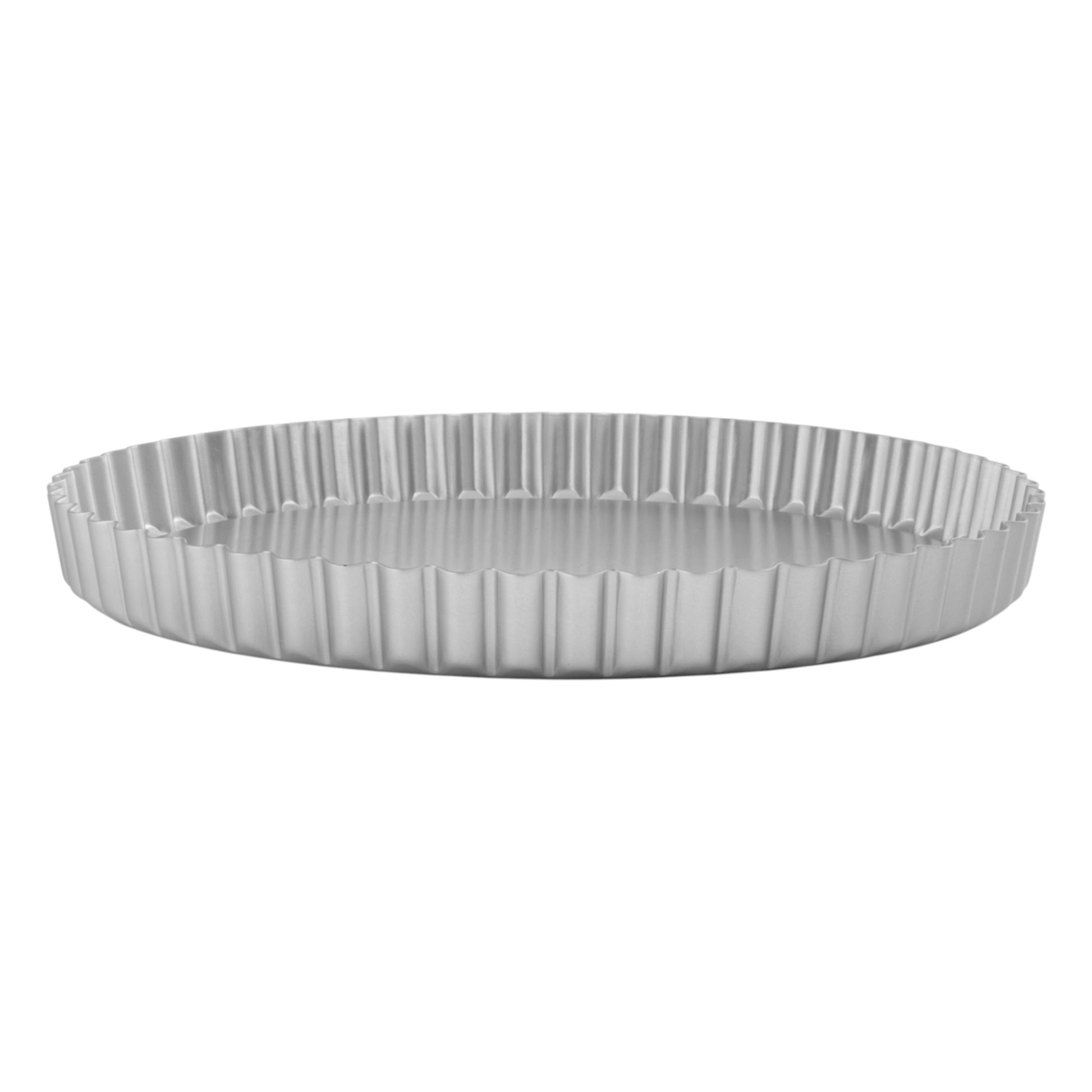 Silver Anodised Loose Base Fluted Flan Tin – 11" – Made in England - Premium Kitchen from Mermaid - Just £23.99! Shop now at Chabrias Ltd