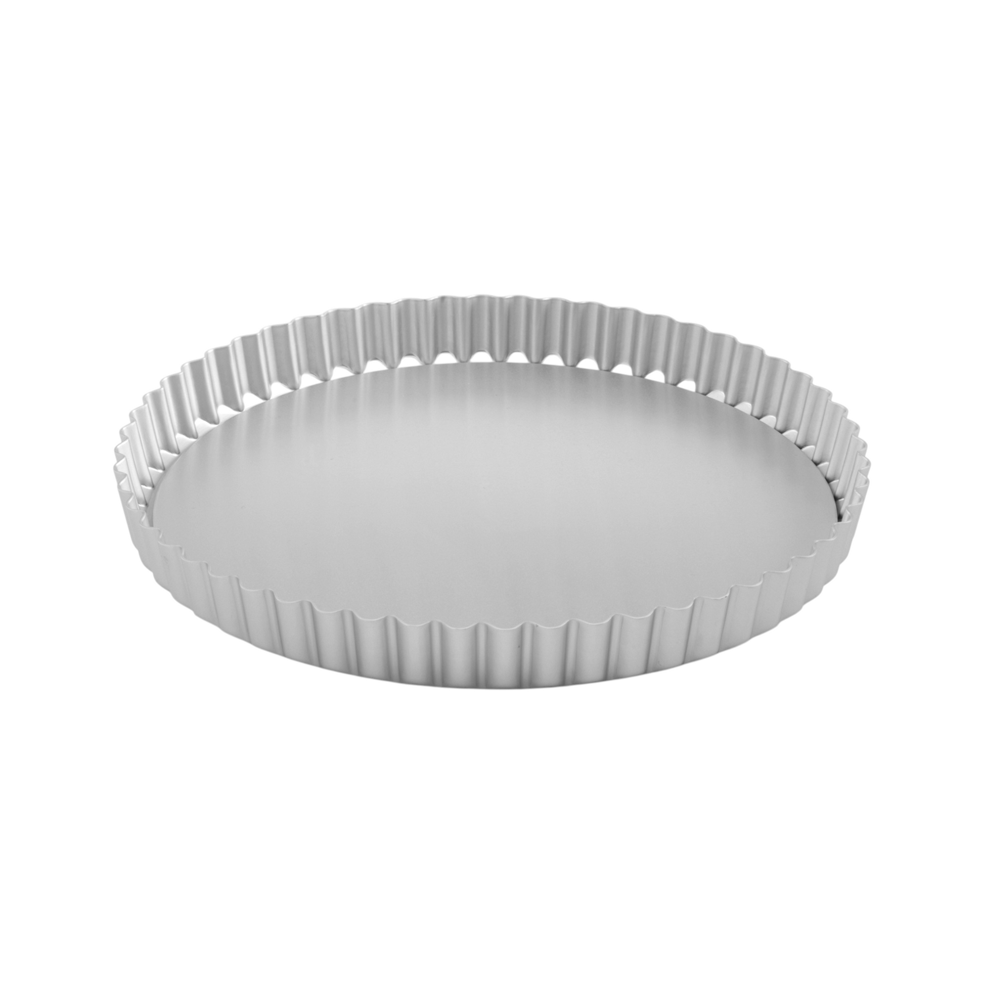 Silver Anodised Loose Base Fluted Flan Tin – 7" – Made in England - Premium Kitchen from Mermaid - Just £16.99! Shop now at Chabrias Ltd