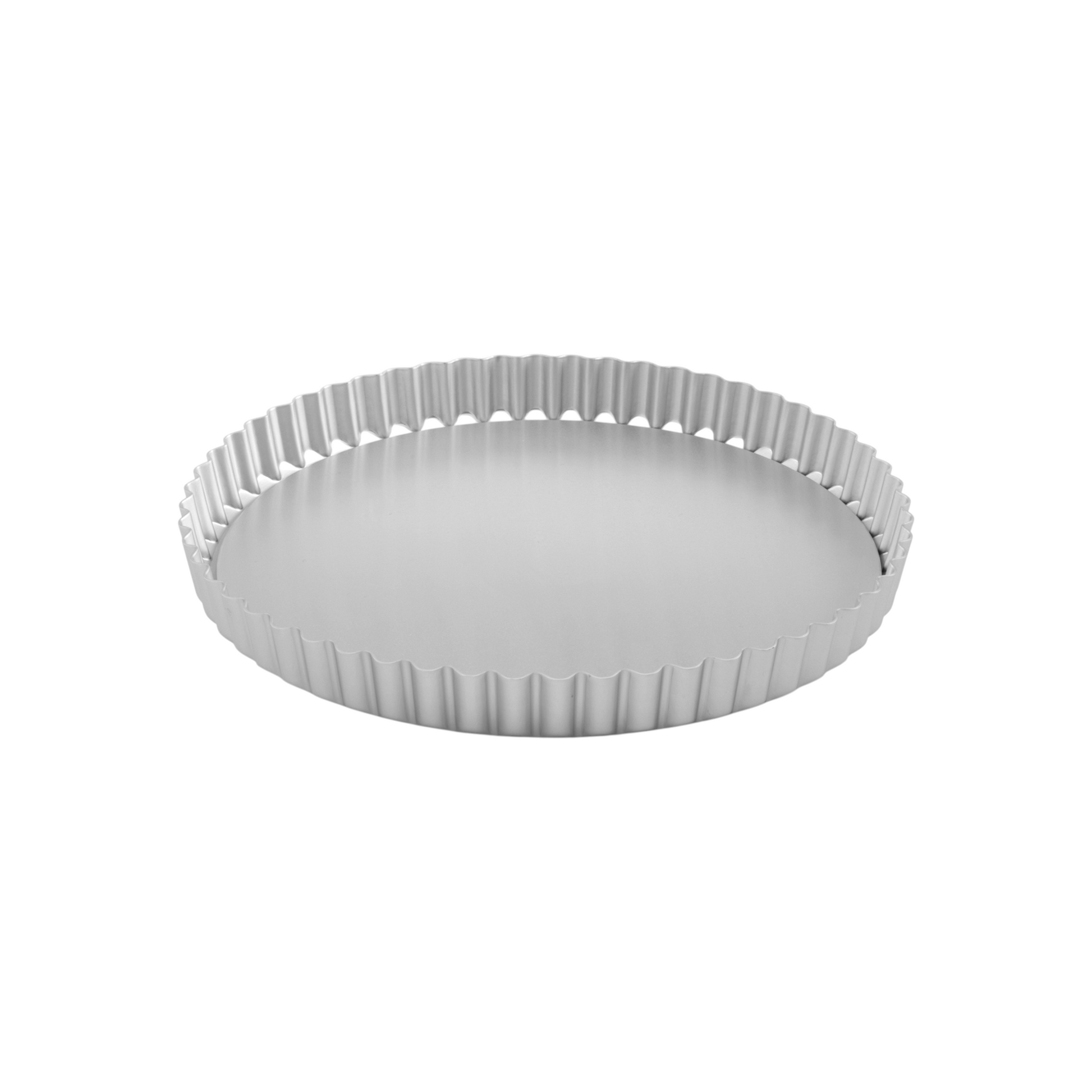 Silver Anodised Loose Base Fluted Flan Tin – 8" – Made in England - Premium Kitchen from Mermaid - Just £18.99! Shop now at Chabrias Ltd