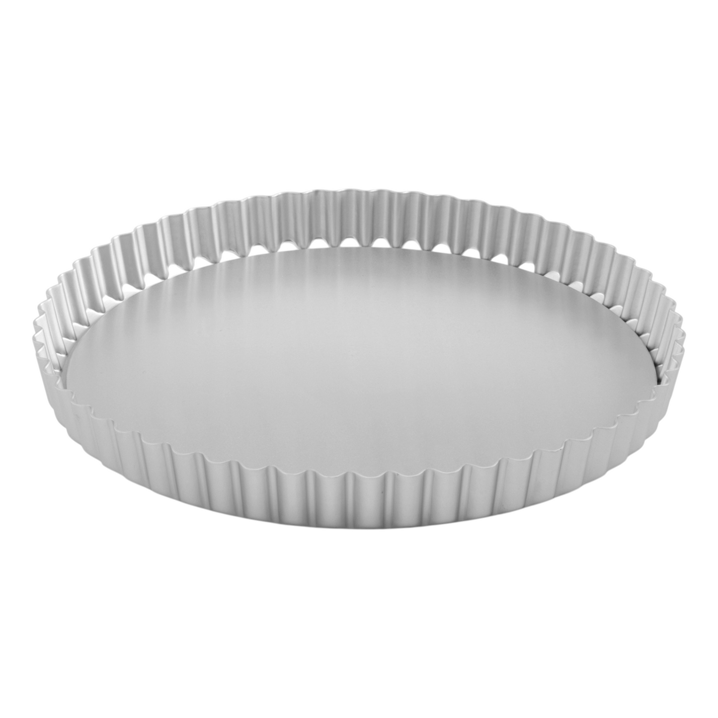 Silver Anodised Loose Base Fluted Flan Tin – 11" – Made in England - Premium Kitchen from Mermaid - Just £23.99! Shop now at Chabrias Ltd