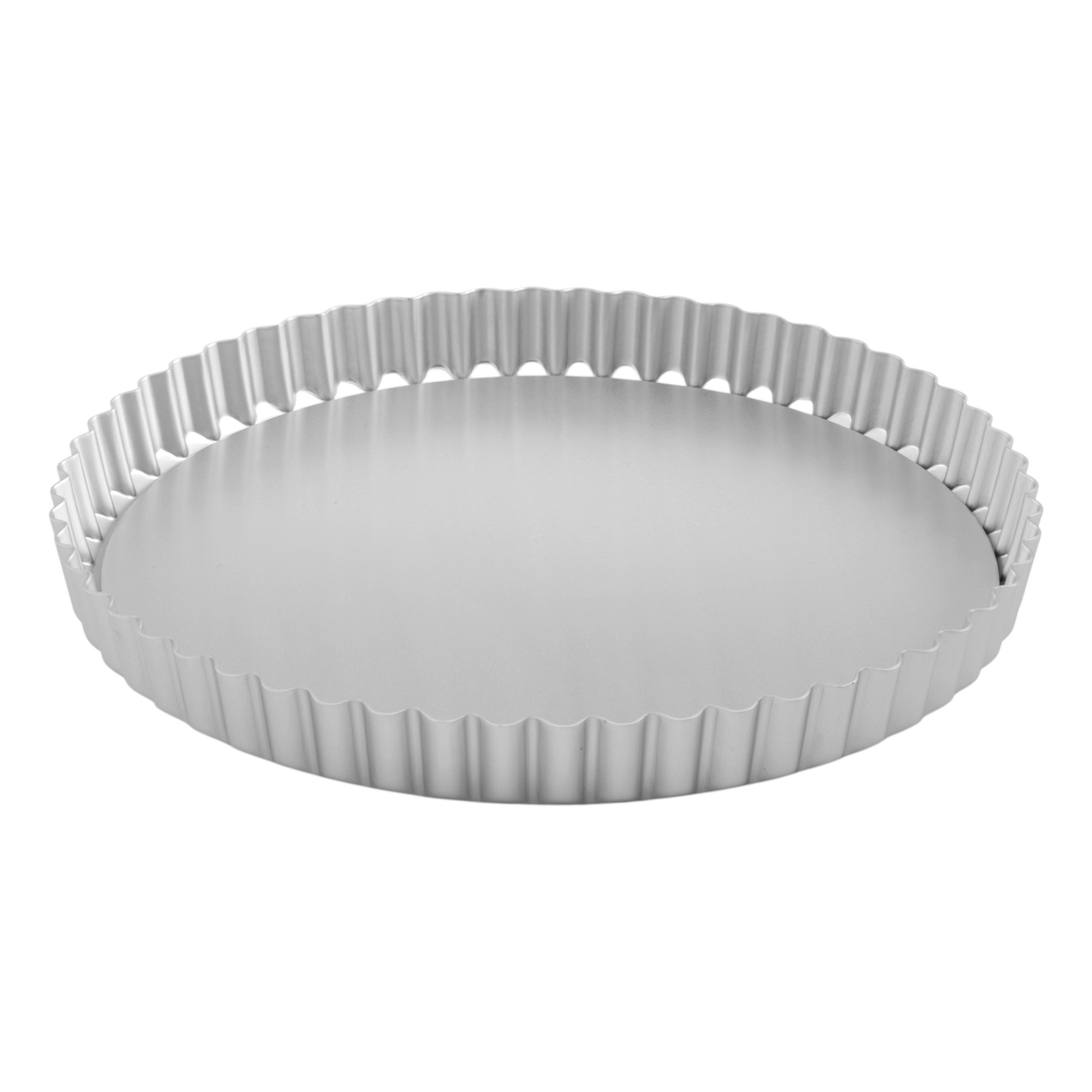 Silver Anodised Loose Base Fluted Flan Tin – 11" – Made in England - Premium Kitchen from Mermaid - Just £23.99! Shop now at Chabrias Ltd