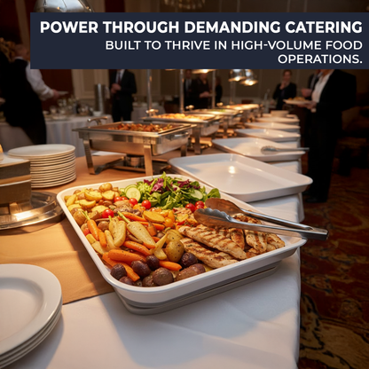 Professional food display trays for bakery counters