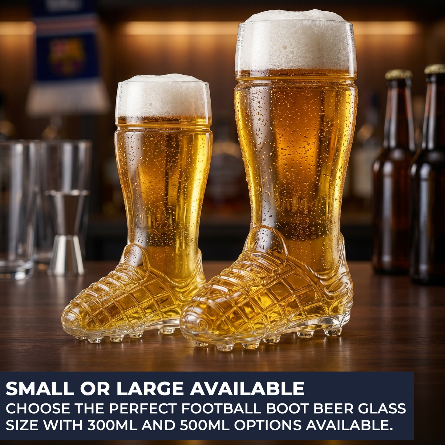 Football Boot Beer Glass 370ml - Novelty Match Day Beer Tumbler - Made in Italy