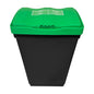 50 Litre Recycling Bin with Green Swing Lid & Food Waste Sticker Included - Premium Bins from Chabrias Ltd - Just £34.99! Shop now at Chabrias Ltd